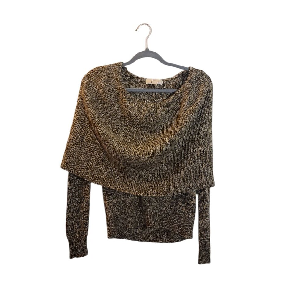 MICHAEL Michael Kors Brown Off the Shoulder Sweater